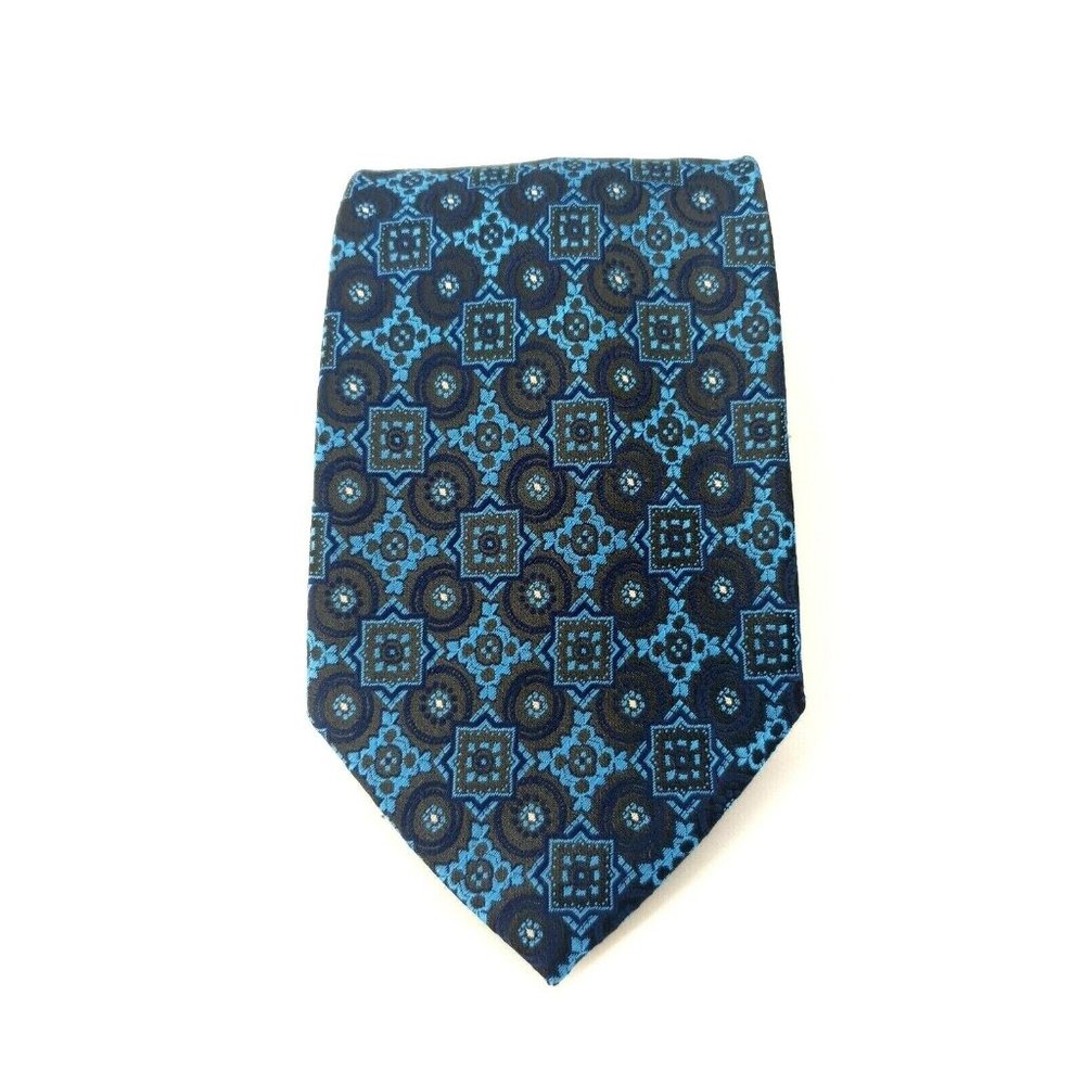 Umberto Frasi Mens Tie Dress Handmade Rich Blues Suit Casual Jeans Formal